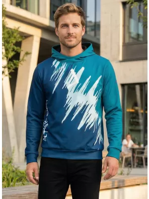 Férfi prémium funkcionális pulóver ALTISPORT VOJ/ALM006MI01 KEROZIN/KÉK