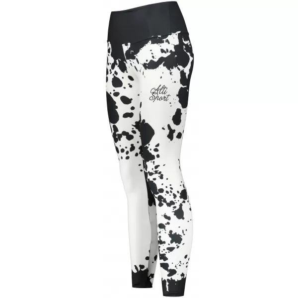  Női hosszú prémium leggings ALTISPORT VOJ/ALW012LEG01 FEKETE-FEHÉR 
