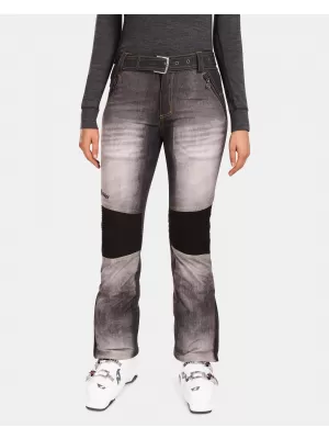 Női softshell sí nadrág KILPI JEANSO-W UL0409KI FEKETE