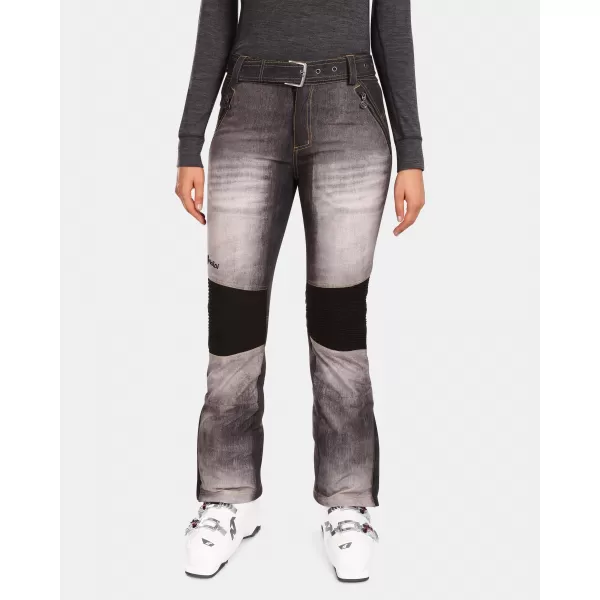  Női softshell sí nadrág KILPI JEANSO-W UL0409KI FEKETE 