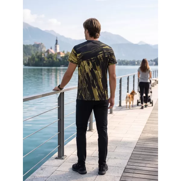  Pánské funkční triko premium ALTISPORT VOJ/ALM010TR01 ČERNÁ/ARMY 