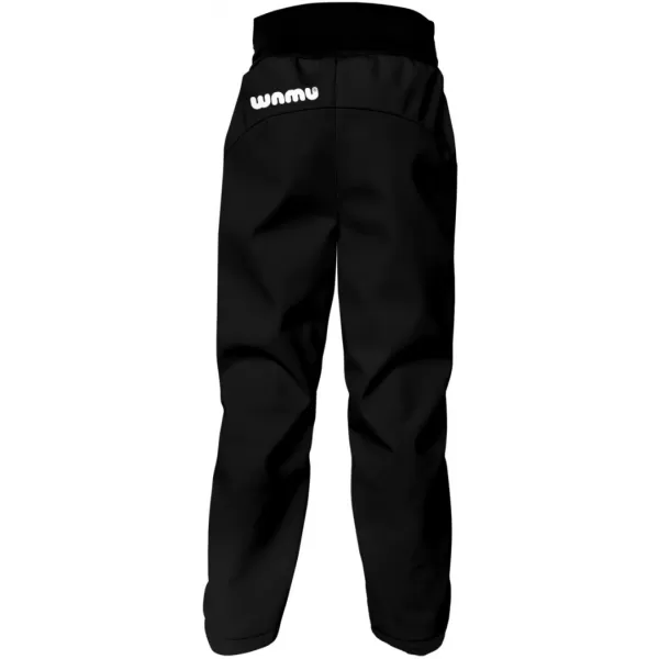  Hőszigetelt softshell gyereknadrág WAMU KLASIK FEKETE 