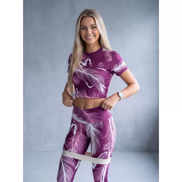  Női hosszú prémium leggings ALTISPORT VOJ/ALW001LEG01 FUKSZIA 