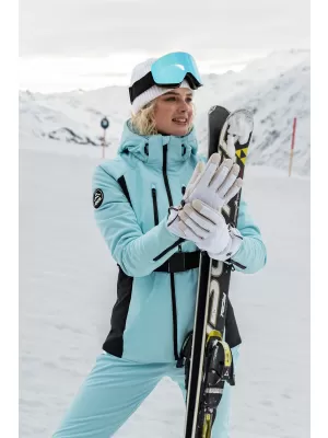 Női softshell síkabát NORDBLANC APRES-SKI NBWJL7928 VILÁGOSKÉK