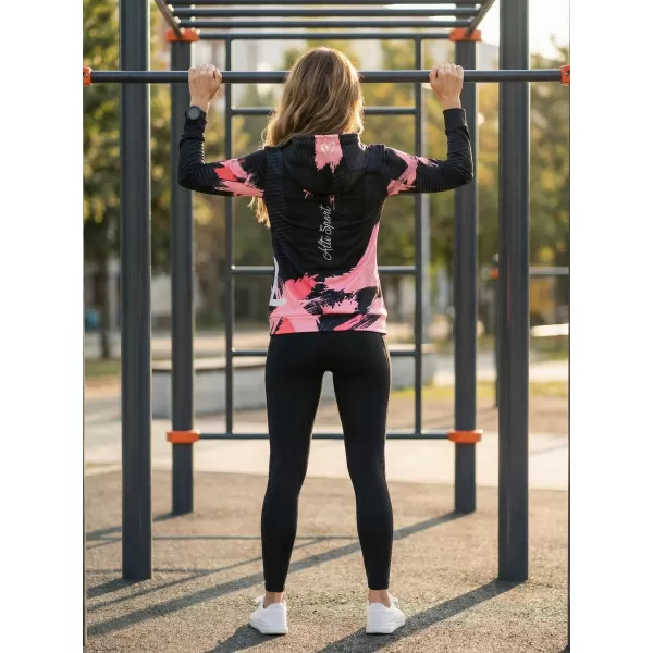 Prémium funkcionális női pulóver ALTISPORT VOJ/ALW027MI01 FEKETE/LAZAC 