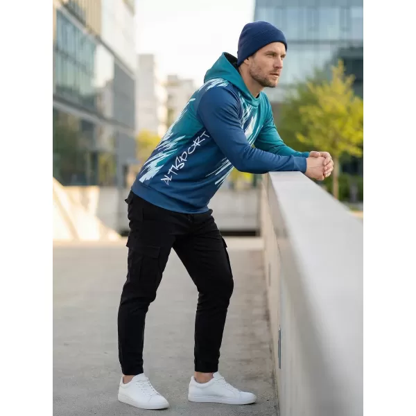  Férfi prémium funkcionális pulóver ALTISPORT VOJ/ALM006MI01 KEROZIN/KÉK 
