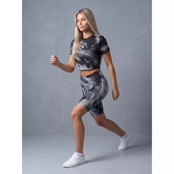  Térd feletti női leggings prémium ALTISPORT VOJ/ALW001LEG02 FEKETE/SZÜRKE 