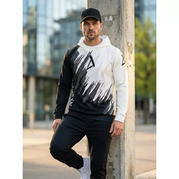  Férfi prémium funkcionális pulóver ALTISPORT VOJ/ALM006MI01 FEKETE ÉS FEHÉR 