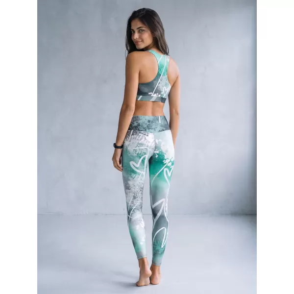  Női hosszú prémium leggings ALTISPORT VOJ/ALW017LEG01 TÜRKIZ 