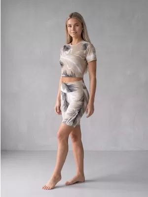 Térd feletti női leggings prémium ALTISPORT VOJ/ALW001LEG02 BARNA