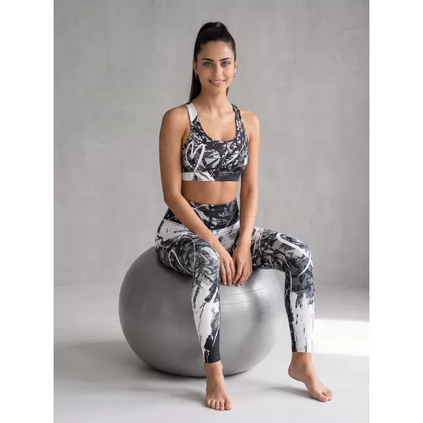  Női hosszú prémium leggings ALTISPORT VOJ/ALW018LEG01 FEKETE ÉS FEHÉR 