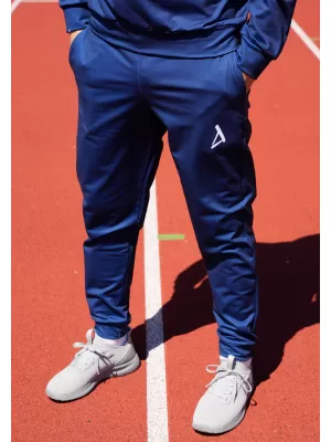 Unisex funkční tepláky premium ALTISPORT VOJ/ALM013TEP01 NÁMOŘNÍ MODRÁ