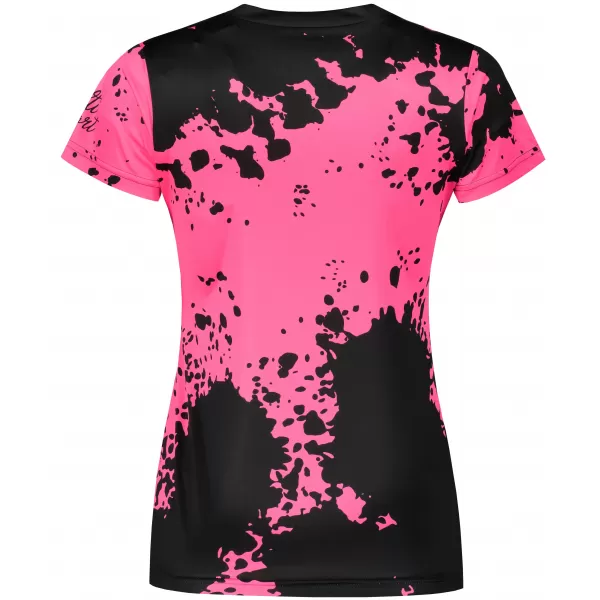  Prémium funkcionális női póló ALTISPORT VOJ/ALW012TR01 FEKETE/FLUO RÓZSASZÍN 
