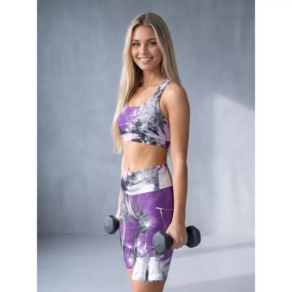  Dámské legíny nad kolena premium ALTISPORT VOJ/ALW016LEG02 FIALOVÁ 