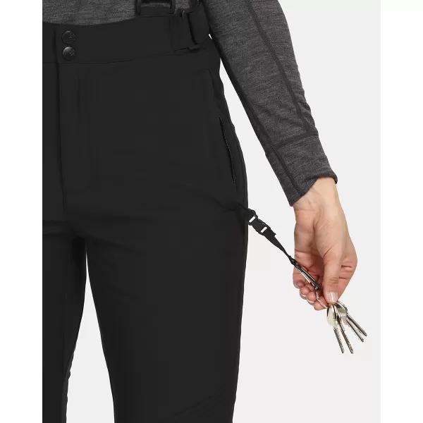  Női softshell sínadrág KILPI RHEA-W UL0407KI FEKETE 