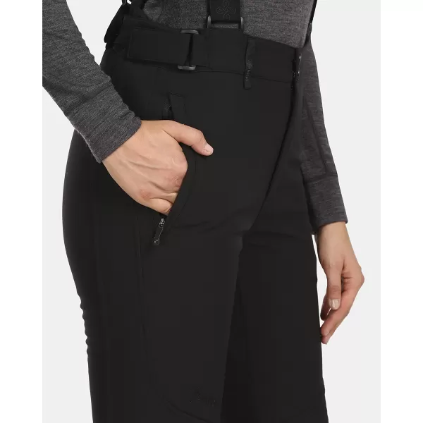  Női softshell sínadrág KILPI RHEA-W UL0407KI FEKETE 