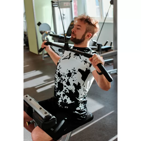  Férfi prémium plusz funkcionális póló ALTISPORT VOJ/ALM012TR02 FEKETE ÉS FEHÉR 