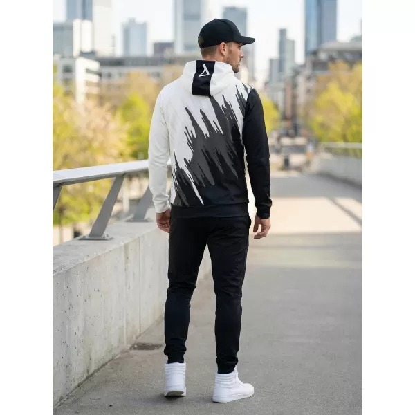  Férfi prémium funkcionális pulóver ALTISPORT VOJ/ALM006MI01 FEKETE ÉS FEHÉR 