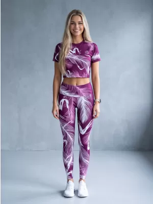 Női hosszú prémium leggings ALTISPORT VOJ/ALW001LEG01 FUKSZIA
