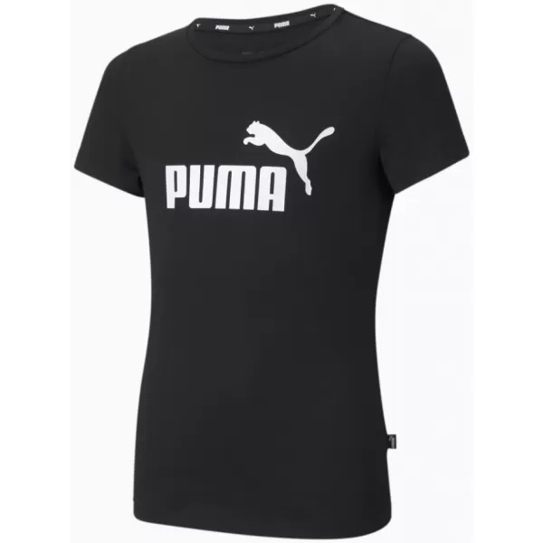  Lányos póló PUMA ESS LOGO TEE 587029-01 FEKETE 
