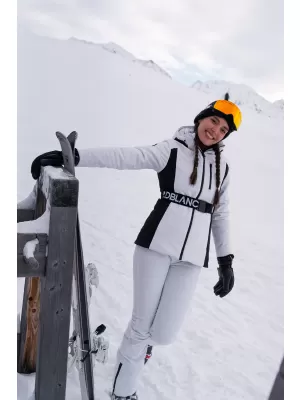 Női softshell síkabát NORDBLANC APRES-SKI NBWJL7928 FEHÉR