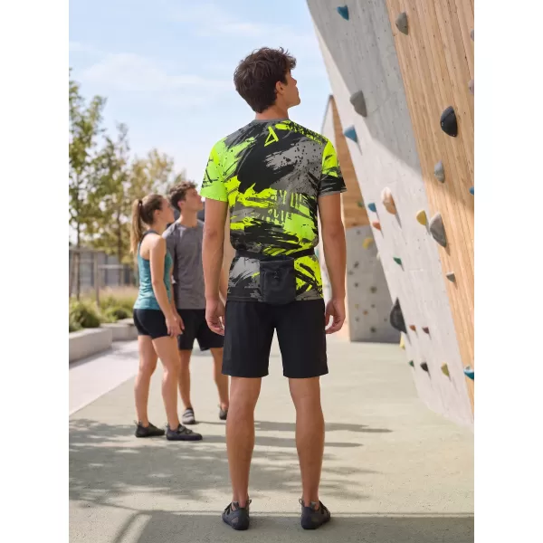  Férfi prémium funkcionális póló ALTISPORT VOJ/ALM014TR01 FEKETE ÉS ZÖLD 