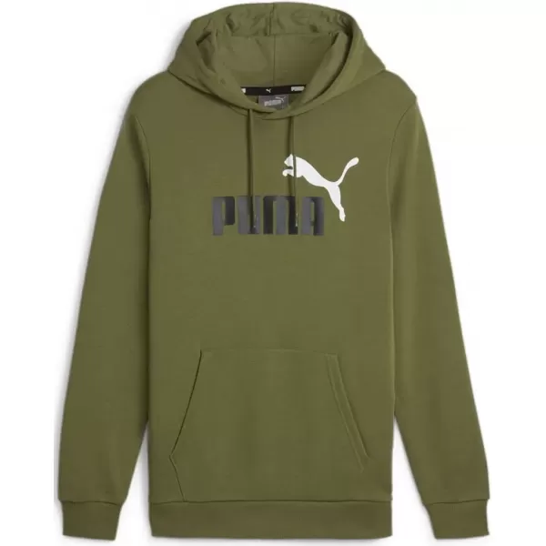  Férfi pulóver PUMA ESS+ 2 COL BIG LOGO HOODIE 586765-35 ZÖLD 