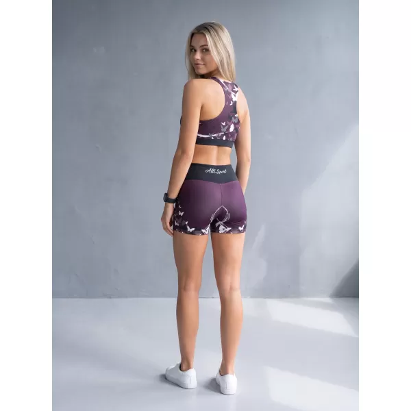  Női rövid prémium leggings ALTISPORT VOJ/ALW022LEG03 LILA 