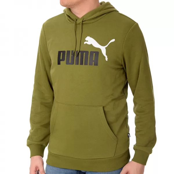  Férfi pulóver PUMA ESS+ 2 COL BIG LOGO HOODIE 586765-35 ZÖLD 