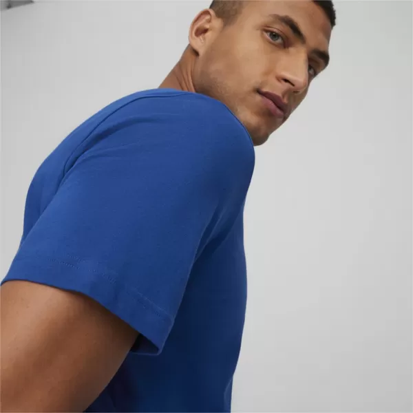  Férfi póló PUMA ESS LOGO TEE 586667-59 KÉK 