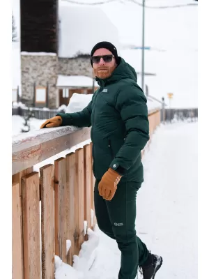 Férfi téli kabát NORDBLANC BRILLIANCY NBWJM7926 SÖTÉTZÖLD