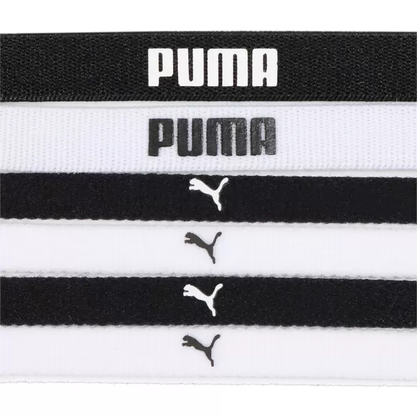  Női fejpánt PUMA AT SPORTBANDS (6PCS) 053452-09 FEKETE 