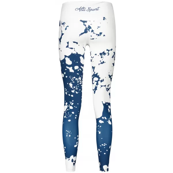  Női hosszú prémium leggings ALTISPORT VOJ/ALW012LEG01 FEHÉR KÉK 