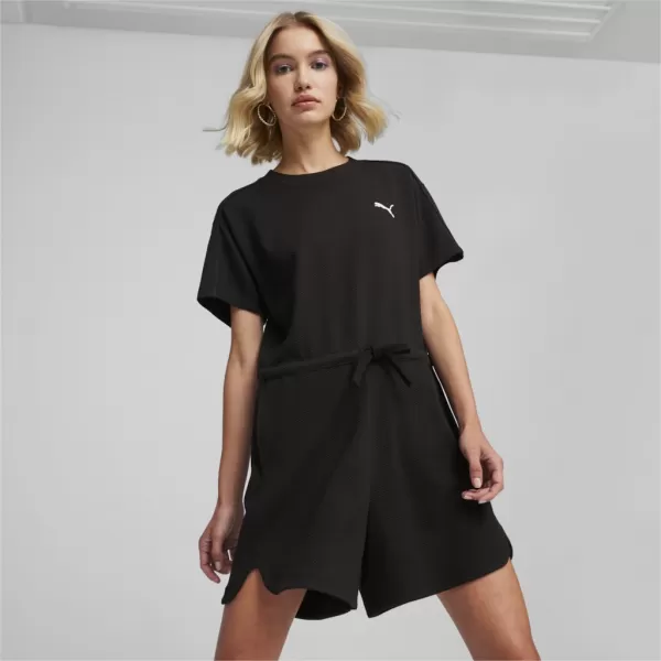  Női overall PUMA HER SHORT JUMPSUIT 677891-01 FEKETE 