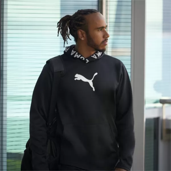  Férfi pulóver PUMA TRAIN PWR FLEECE HOODIE 520893-01 FEKETE 