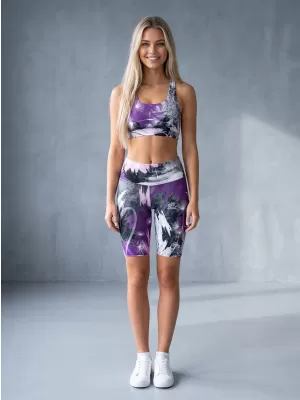 Dámské legíny nad kolena premium ALTISPORT VOJ/ALW016LEG02 FIALOVÁ