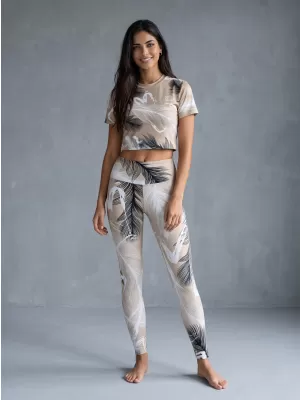 Női hosszú prémium leggings ALTISPORT VOJ/ALW001LEG01 BARNA