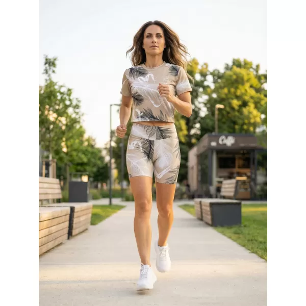  Térd feletti női leggings prémium ALTISPORT VOJ/ALW001LEG02 BARNA 