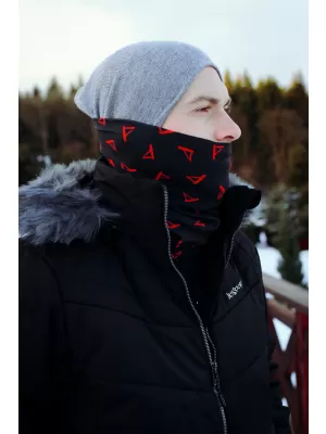 Nyakkendő ALTISPORT VOJ/ALU013NAK01 FEKETE ÉS PIROS