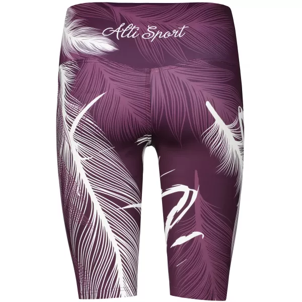 Térd feletti női leggings prémium ALTISPORT VOJ/ALW001LEG02 LILA/FEHÉR 