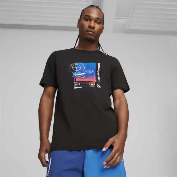  Férfi póló PUMA BMW MMS CAR GRAPHIC TEE 2 624158-01 FEKETE 