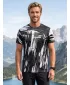 Pánské funkční triko premium ALTISPORT VOJ/ALM010TR01 ČERNOBÍLÁ