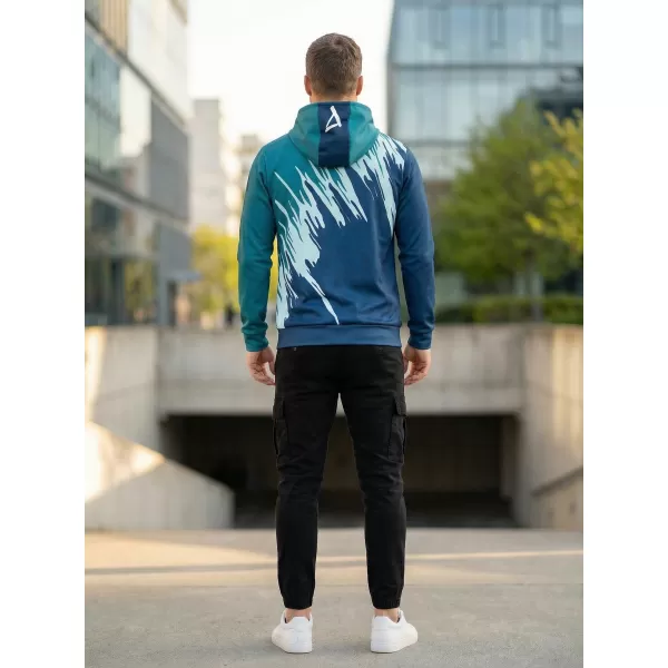  Férfi prémium funkcionális pulóver ALTISPORT VOJ/ALM006MI01 KEROZIN/KÉK 