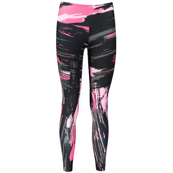  Női hosszú prémium leggings ALTISPORT VOJ/ALW010LEG01 FEKETE/VILÁGOS RÓZSASZÍN 