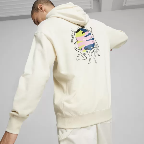  Férfi pulóver PUMA DOWNTOWN GRAPHIC HOODIE 624361-99 VÁLOGATOTT SZÍNEK 