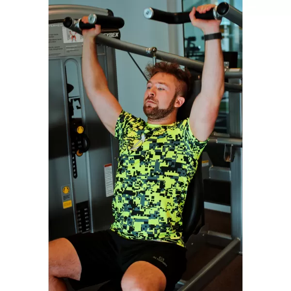  Prémium plusz funkcionális férfi póló ALTISPORT VOJ/ALM011TR02 NEON/SÁRGA 