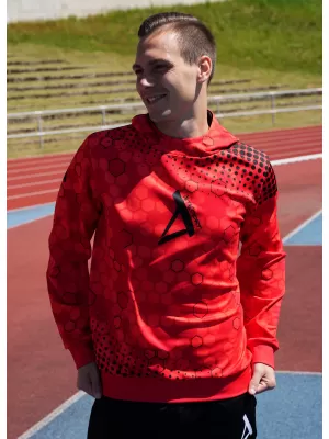 Férfi prémium funkcionális pulóver ALTISPORT VOJ/ALM005MI01 PIROS