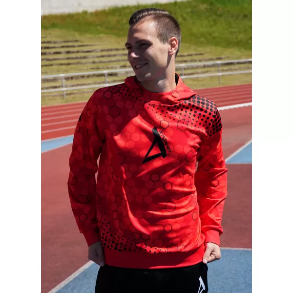  Férfi prémium funkcionális pulóver ALTISPORT VOJ/ALM005MI01 PIROS 