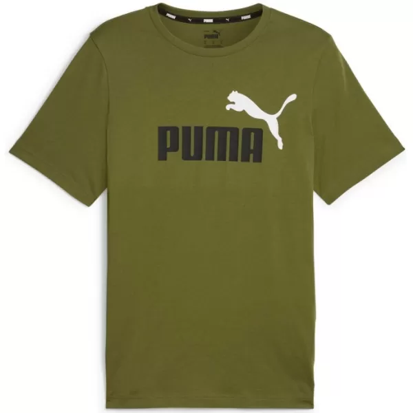  Férfi póló PUMA ESS+ 2 COL LOGO TEE 586759-35 ZÖLD 