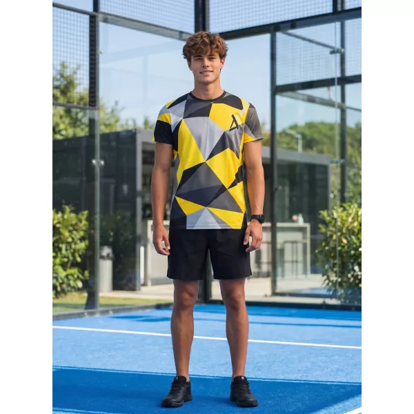  Férfi prémium plusz funkcionális póló ALTISPORT VOJ/ALM007TR02 FEKETE ÉS SÁRGA 
